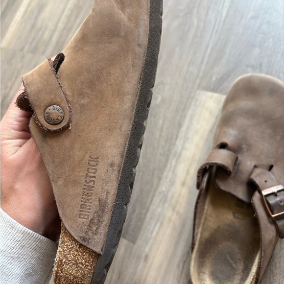 Birkenstock Brown Loafers Slip-Ons Comfortable Casual - Picture 6 of 7